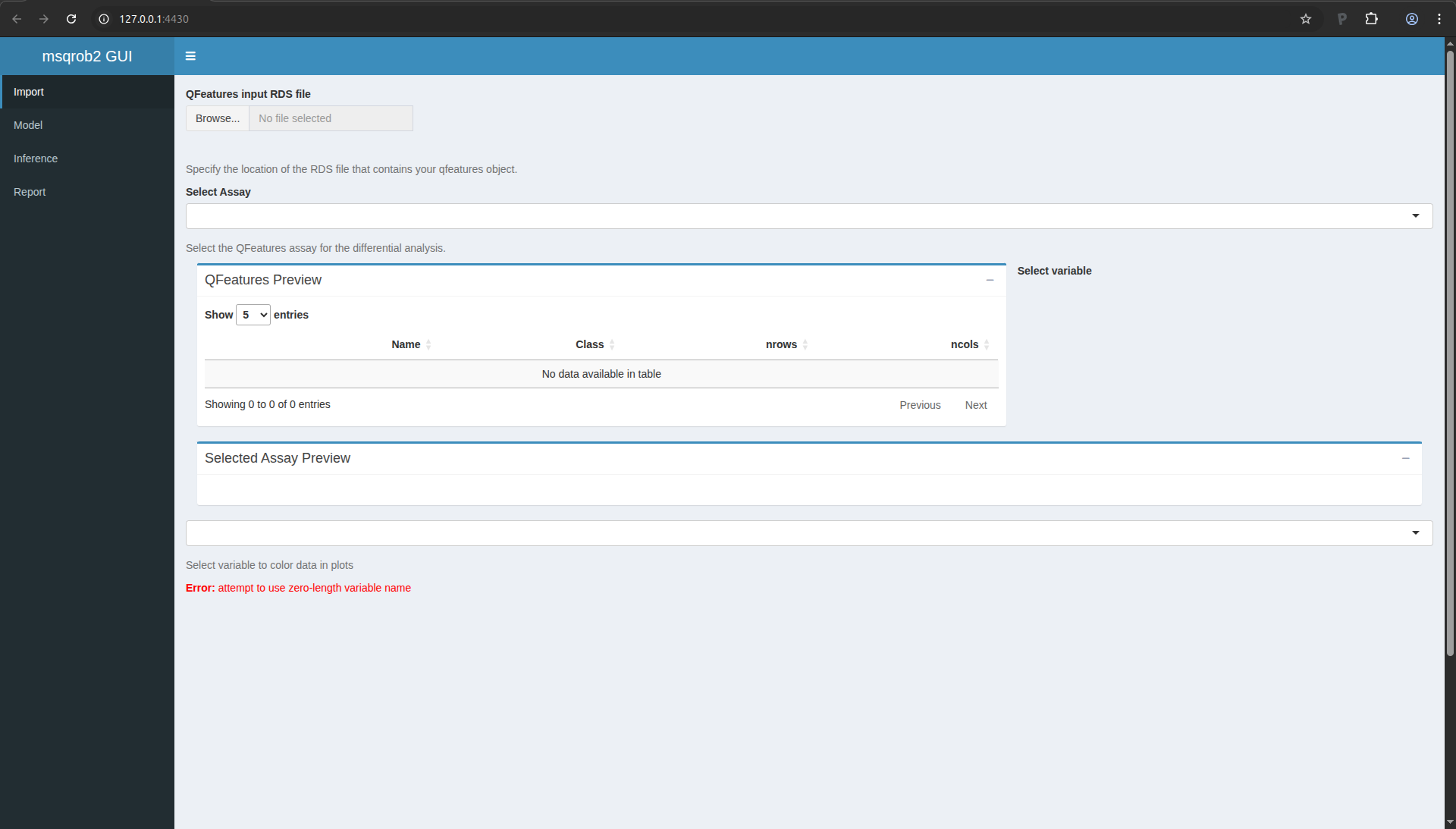Figure 12. msqrob2gui ShinyApp