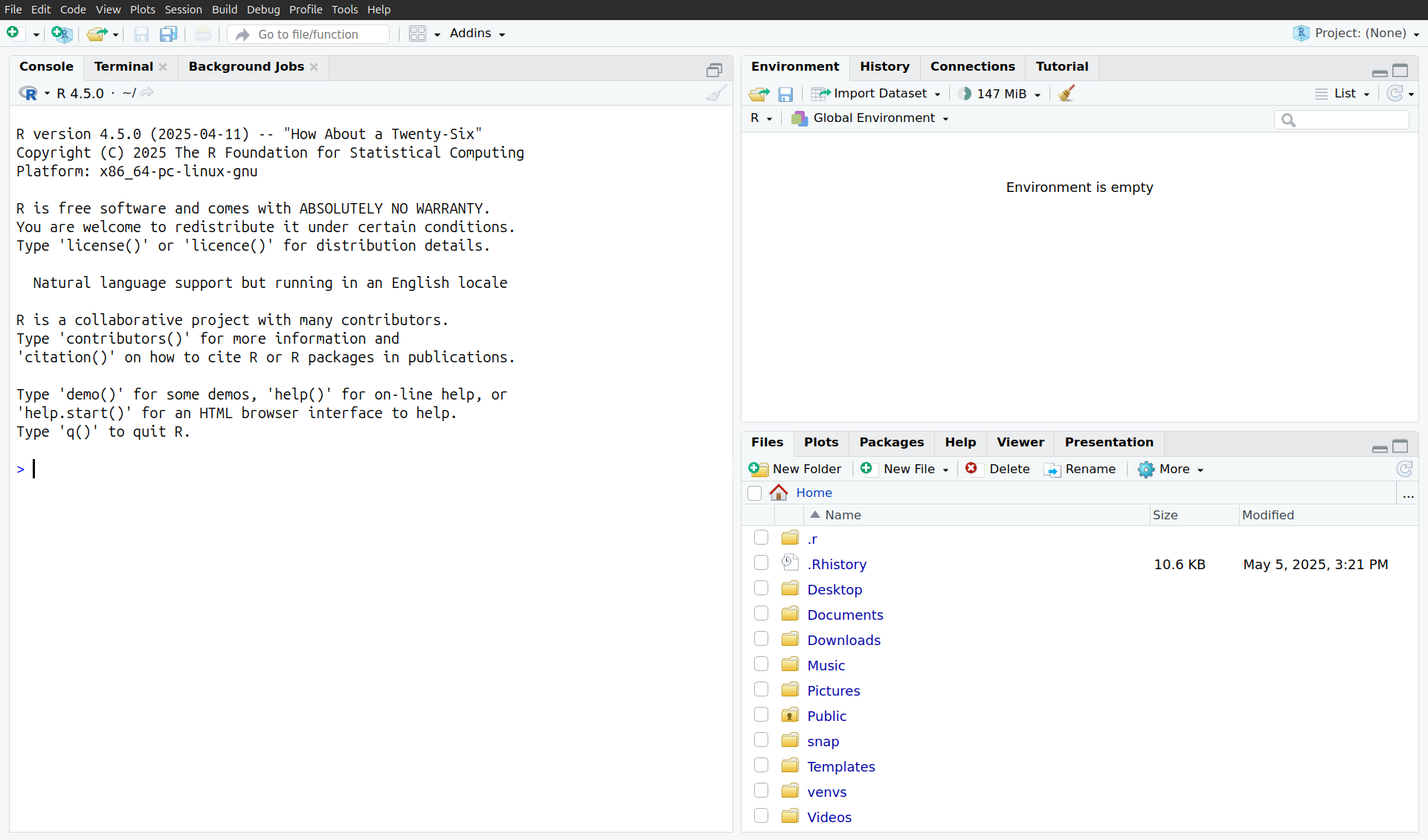 Figure 1. RStudio