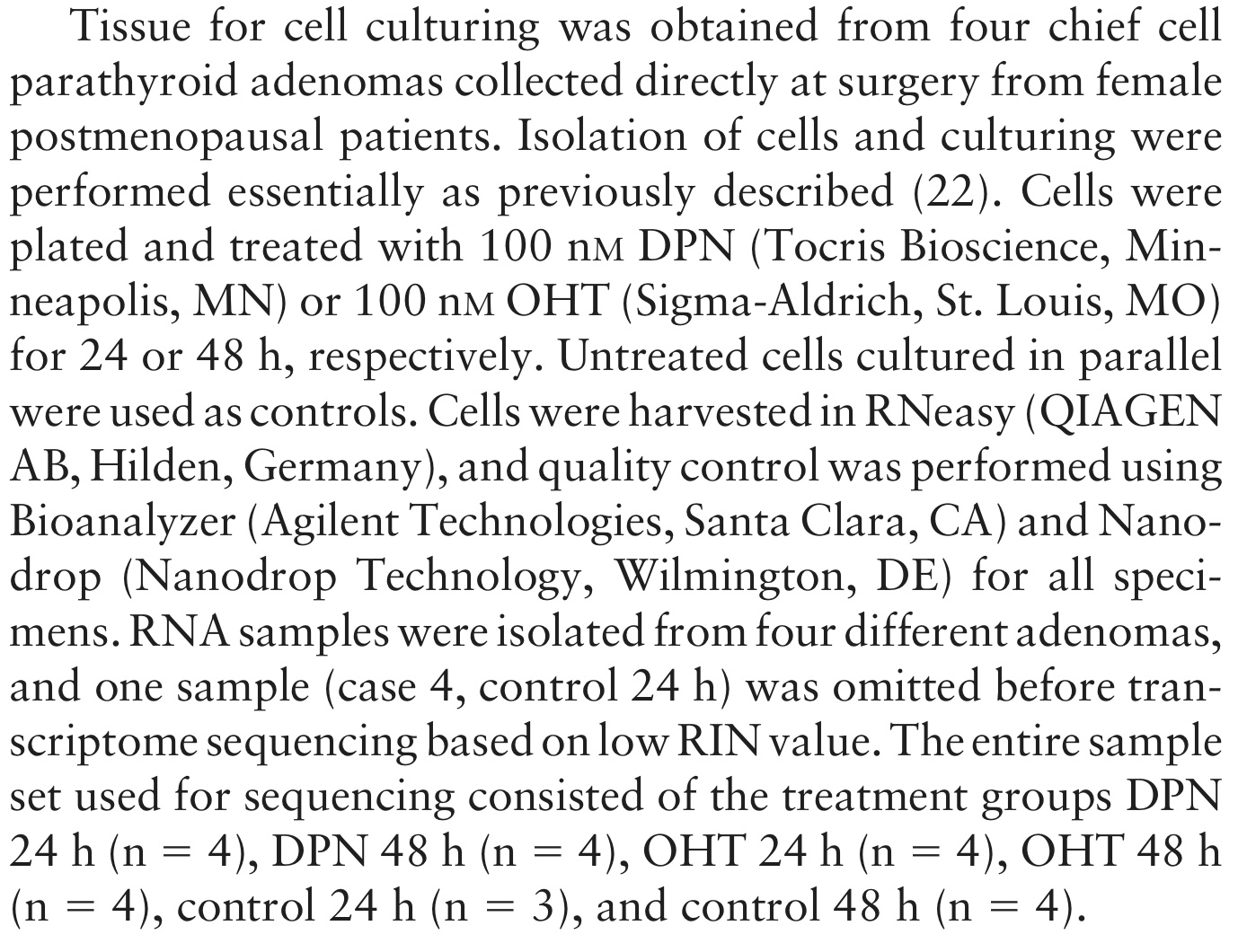 Figure: A paragraph from the Methods section.